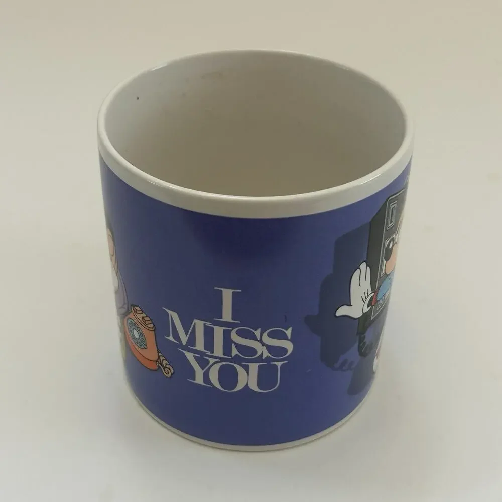 1987 Disney Applause Coffee Mug Mickey & Minnie Mouse 